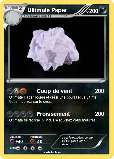Pokemon Ultimate Paper
