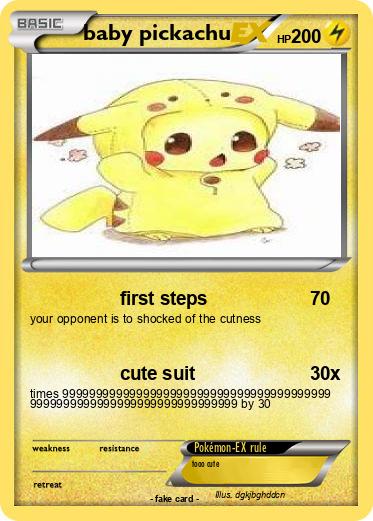 Pokemon baby pickachu
