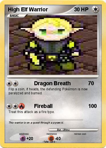 Pokemon High Elf Warrior