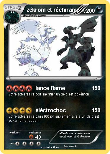 Pokemon zékrom et réchirame