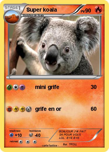 Pokemon Super koala