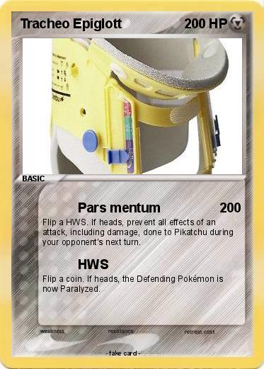 Pokémon Tracheo Epiglott - Pars mentum - My Pokemon Card