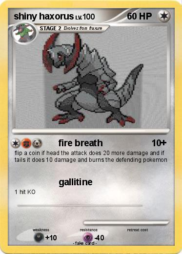 Pokemon shiny haxorus