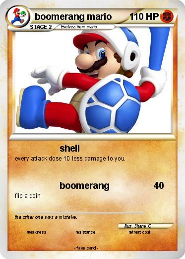 Pokemon boomerang mario