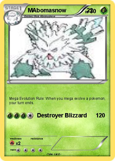 Pokemon MAbomasnow             22