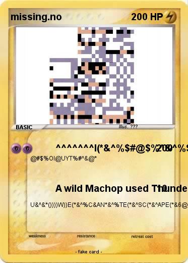 Pokemon missing.no