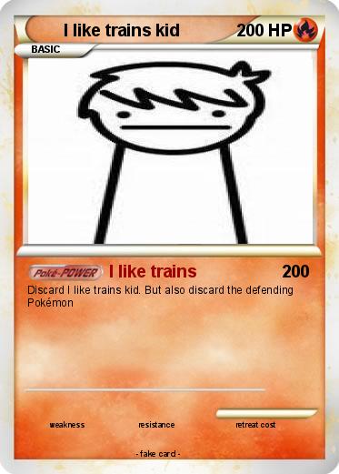 Pokemon I like trains kid