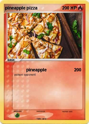 Pokemon pineapple pizza