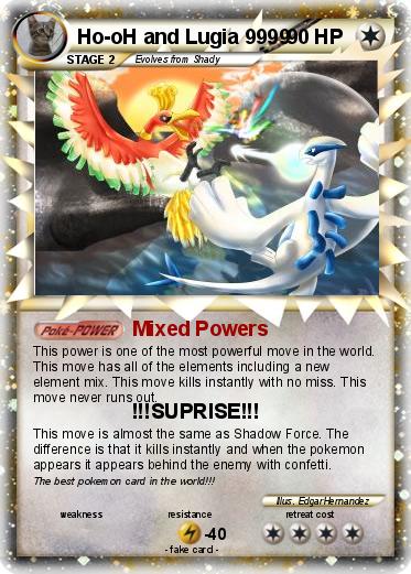 Pokemon Ho-oH and Lugia 9999