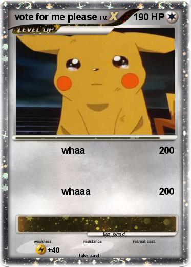 Pokemon vote for me please