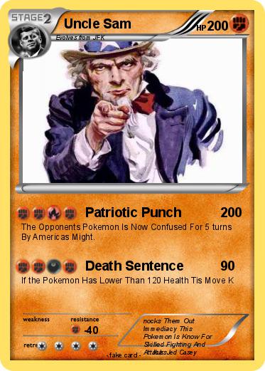 Pokemon Uncle Sam