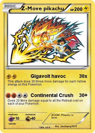 Pokemon Z-Move pikachu