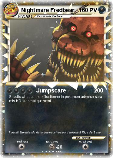 Pokemon Nightmare Fredbear
