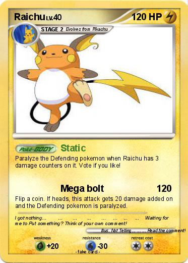 Pokemon Raichu
