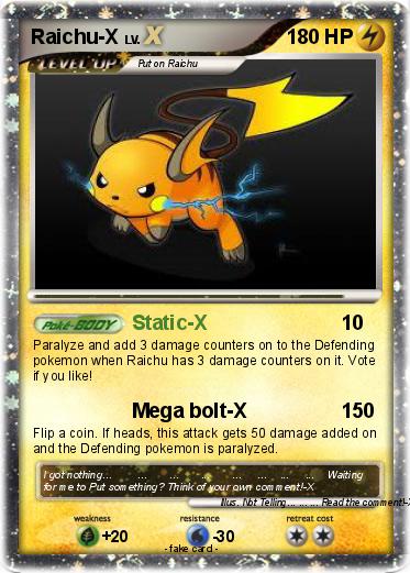 Pokemon Raichu-X