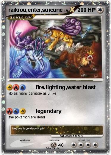 Pokemon raikiou,entei,suicune