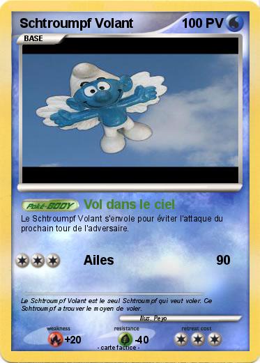 Pokemon Schtroumpf Volant
