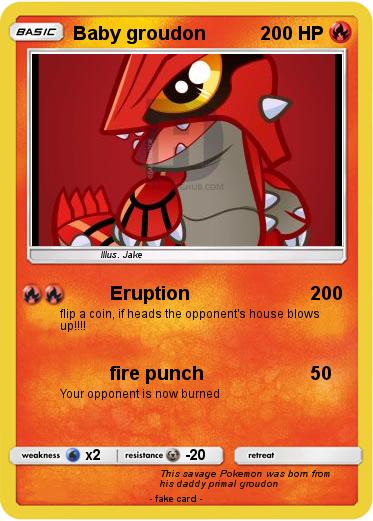 Pokemon Baby groudon