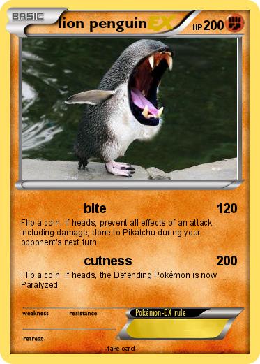 Pokemon lion penguin