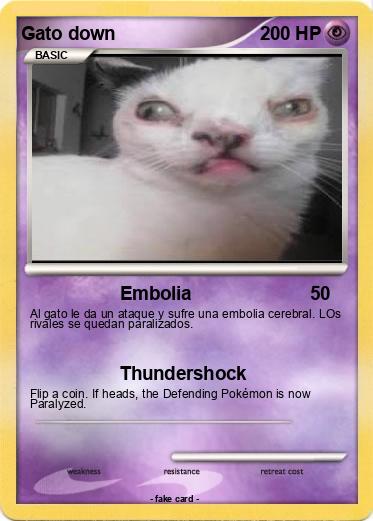 Pokemon Gato down
