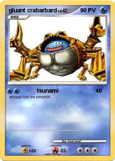 Pokemon gluant crabarbard