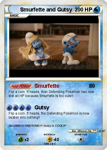 Pokemon Smurfette and Gutsy
