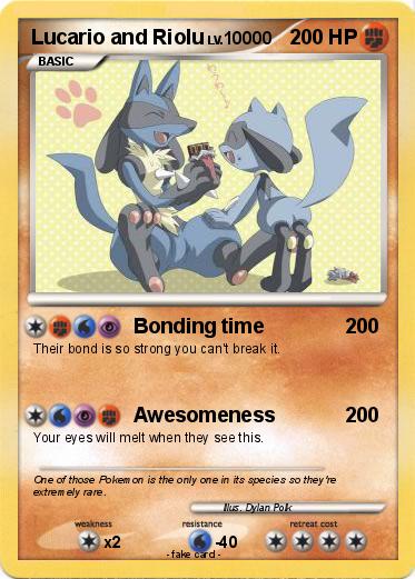 Pokemon Lucario and Riolu