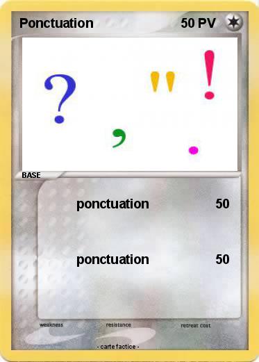Pokemon Ponctuation
