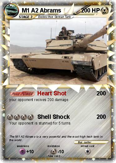 Pokemon M1 A2 Abrams
