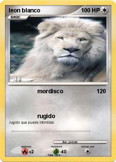 Pokemon leon blanco