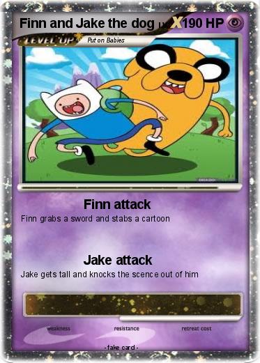 Pokemon Finn and Jake the dog