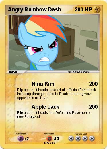 Pokemon Angry Rainbow Dash