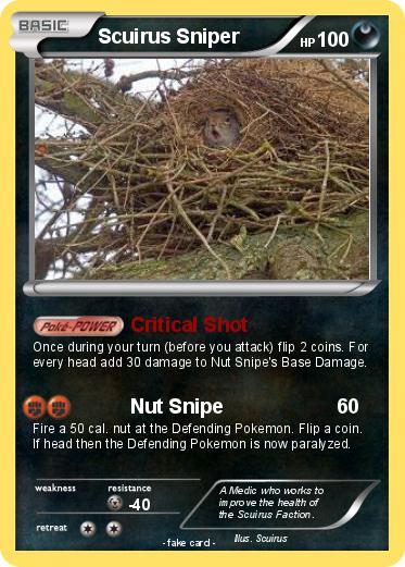 Pokemon Scuirus Sniper