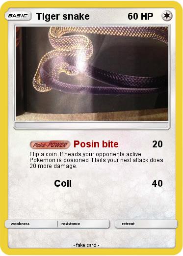 Pokemon Tiger snake