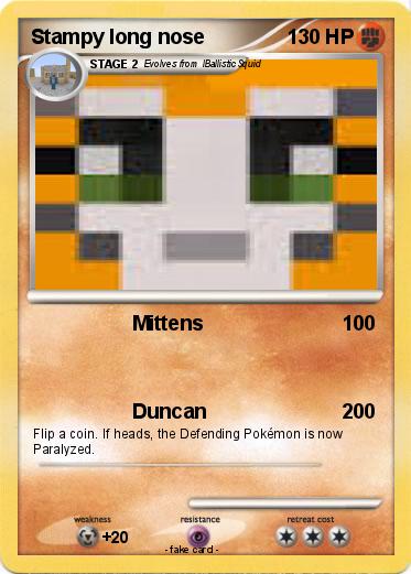 Pokemon Stampy long nose