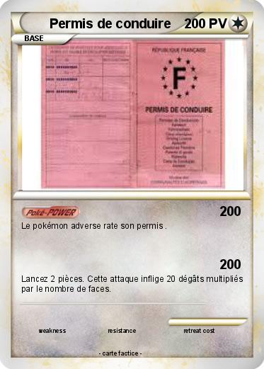 Pokemon Permis de conduire