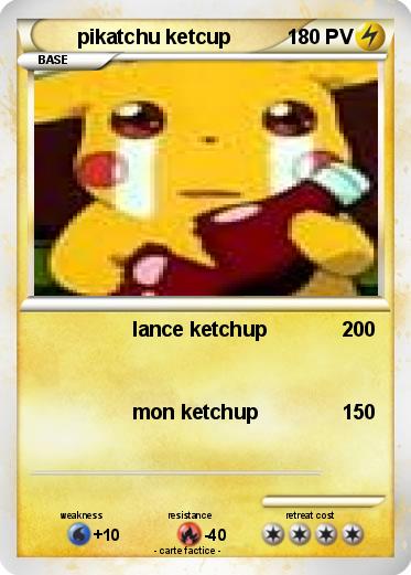 Pokemon pikatchu ketcup