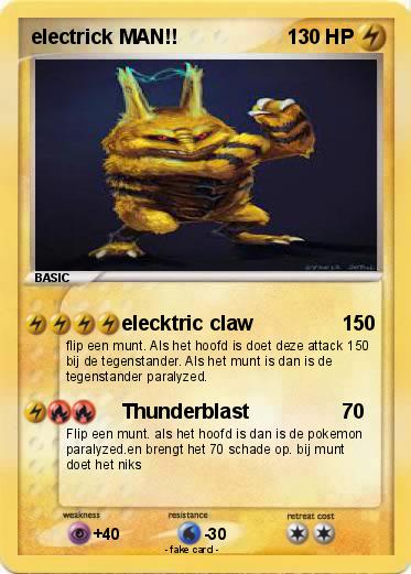 Pokemon electrick MAN!!