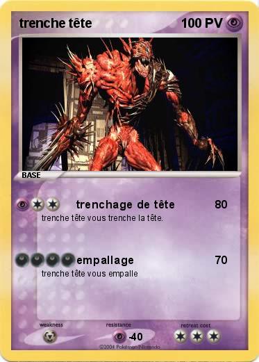 Pokemon trenche tête