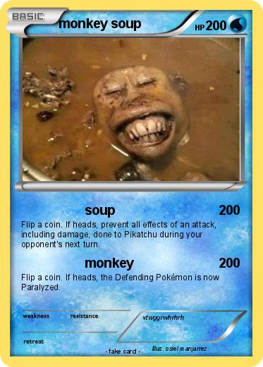 Pokemon monkey soup