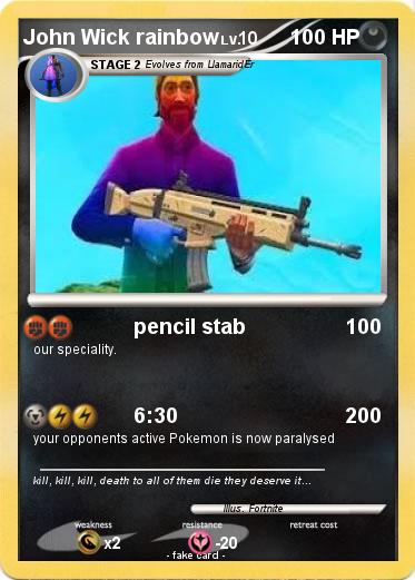 Pokemon John Wick rainbow