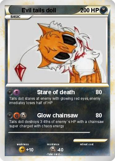 Pokemon Evil tails doll