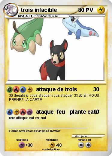 Pokemon trois infacible