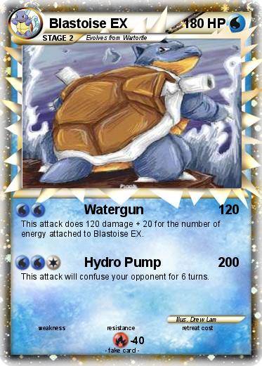 Pokemon Blastoise EX