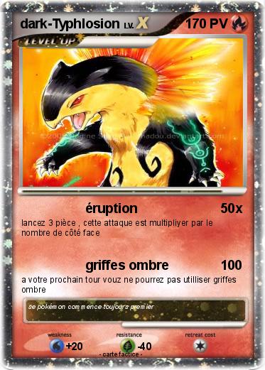 Pokemon dark-Typhlosion