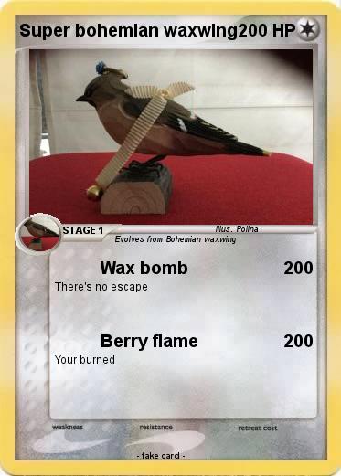 Pokemon Super bohemian waxwing