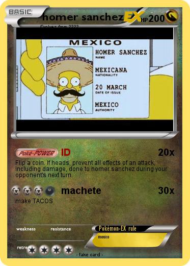 Pokemon homer sanchez