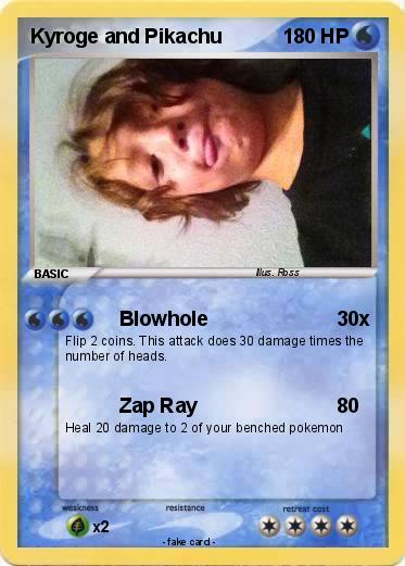 Pokemon Kyroge and Pikachu