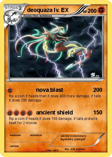 Pokemon deoquaza lv. EX