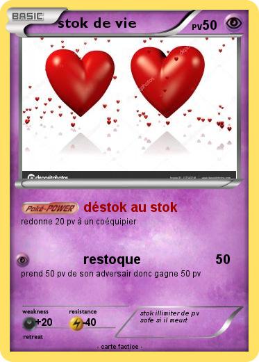 Pokemon stok de vie